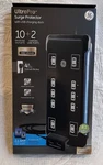 New Ultra Surge Protector Charging 10 Outlets + 2 Usb Ports 4 Ft Cord. Fixed Price $30.00.