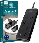 7-OUTLET Adapter Spaced Surge Protector, 4FT Braided Cord, Power Strip With Usb. Fixed Price $56.99.