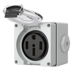 Nema 14-50R OUTLET,50AMP Rv Power Box 125/250VOLT,OUTDOOR Dustproof And. Fixed Price $40.99.