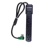 6 Outlet Surge Protector With 3 Ft. Heavy Duty Cord - Black. Fixed Price $9.83.