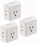 3X Multifunctional Wall Socket, Surge Protection, Travel Plug Adapter Usb Ports. Fixed Price $14.80.