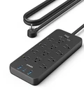 Anker Power Strip With 2100J Surge Protector, Outlet Extender, 5 Ft, Black. Fixed Price $34.93.
