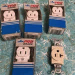 Leviton Pro Grade BR15-W Duplex Receptacle 15A 125V White Grounding Plug. Fixed Price $14.00.