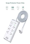 Power Strip Surge Protector 6 Outlets 3 Usb Ports 5FT Long Extension Cord Flat. Fixed Price $37.32.