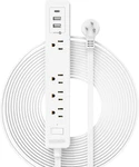 Flat Extension Cord 15 Ft, Ultra Thin Under Rug, Door, Wall. Fixed Price $45.53.
