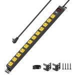 12-OUTLET Long Power Strip,with Surge PROTECTOR/2100J/6FT 14AWG Cord Listed. Fixed Price $42.99.
