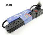 6 Outlet Vertical Surge Power Strip, 90 Joules, W/ Degree 2FT Cable, SP-001. Fixed Price $9.99.