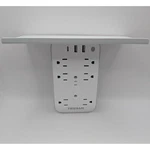 Tessan Extender With Shelf 6 Ac Outlets 3 Usb Ports Wall Plug WPG05 White. Fixed Price $8.95.