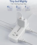 Waksmart Power Strip Multi Protection 3FT Flat Plug 4 Ac Outlets And Usb Ports. Fixed Price $21.64.