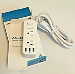 New Anker 331 Power Strip Model A9166 Open Box Plugs Usb + Surge Protection. Fixed Price $24.99.
