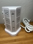 Power Strip Tower By Koosla, 15A 1500J Surge Protector - 12 Ac Multiple Outlet. Fixed Price $23.74.