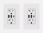 Elegrp (2) 30-WATT 20 Amp 3-PORT Type C Dual Usb Duplex Plug Outlet Wall Plate. Fixed Price $49.99.