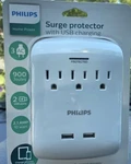 2 Pack Philips Surge Protector 3 Outlet And Usb Charging Ports. Fixed Price $25.89.