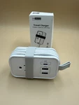 Uncaged Ergonomics Travel Power Strip With Usb Ports (white). Fixed Price $18.98.