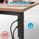 Hhsoet Magnetic Power Strip Outlet Under Desk, 6FT Cord Surge Protector. Fixed Price $41.99.
