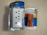 Ge Grounding Adapter 2-PACK + Wall Tap 3-OUTLET Power Splitter NEW#003. Fixed Price $15.05.