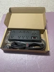 Bestek 8-OUTLET 6FT Extension Cord Power Strip With 4 Usb 1875W Surge Protector. Fixed Price $25.00.
