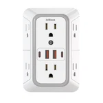 Jcblaon Outlet Extender Surge Protector - 6 Splitter With 4 Usb White. Fixed Price $14.76.