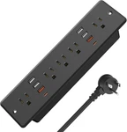 Hhsoet 13 Recessed Power Strip Flat Plug, Fast Charging Furniture Outlet Wi. Fixed Price $44.01.