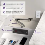 Life Finds Compact In-drawer Outlet Charging Station Power Strip. Fixed Price $79.99.