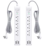 Pack Power Strip, 12FT Long Extension Cord, Surge Protector With 6 Outlets .... Fixed Price $48.99.