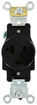 Leviton 20 Amp 125 Volt Heavy Duty Industrial Grade Black Receptacle Outlet. Fixed Price $10.19.