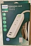 Philips Extension Cord With Usb Chargers SPC6221WC/37 Elite. Fixed Price $15.99.