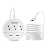 2 Prong Power Strip, 9.8FT Extension Cord With Polarized Plug, 3 To P.... Fixed Price $20.92.