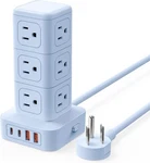 Orico Tower Extension Cord 12 Outlets 4 (2USBC) 5FT Power Strip Space Saving. Fixed Price $20.39.