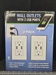Feit Electric Wall Outlet Receptacle With Usb Ports Charger 2-PACK Ac,. Fixed Price $12.99.