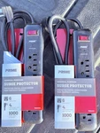 2X Prime PB802225 6-OUTLET Surge Protector Black 1000 Joules 4FT Cord. Fixed Price $15.00.