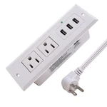 Power Strip With Usb Recessed Mounted Desktop 2 Outlets 3 U.... Fixed Price $23.48.