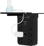 Wall Extender - Surge Protector 6 Ac Outlets Multi Plug With Shelf. Fixed Price $15.85.