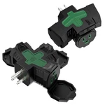 Kasonic Electrical Multi-outlet, 3-WAY Indoor Outdoor Adapter With Green. Fixed Price $16.82.