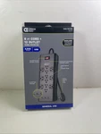 Commercial Electric 6 Ft. 12-OUTLET Black Surge Protector With Usb. Fixed Price $24.99.