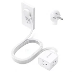 Trond Flat Extension Cord 6 Feet - Right Angled Plug Power Ft, White. Fixed Price $16.27.
