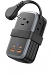 Ntonpower Gan Ultra Usb Fast Charging Station, 7 1 Travel 65W, Black. Fixed Price $50.05.