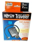 Tripp Lite TRAVELER3USB Datacom Surge PROTECTOR,3 Outlet,blk 33L730 New. Fixed Price $37.99.
