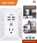 5-OUTLETS & 4 Usb Ports Surge Protector Power Strip Perfect For Home Office. Fixed Price $17.99.