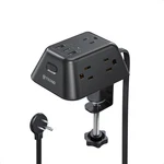 Desk Clamp Power Strip, Surge Protector With 5 Ac Outlets And 3 Usb Ports,. Fixed Price $44.99.