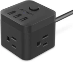 Jsver Usb Power Strip 3 Outlet Cord Black Travel Cruise. Fixed Price $15.60.