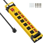 6 Outlet Heavy Duty 2700J Power Strip Surge Protector With Individual Switches M. Fixed Price $48.72.