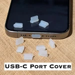 Silicone Usb-c Dust Plug Covers For Iphone 15, 16, 17, Clear Charging Port Caps. Fixed Price $14.99.