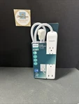 Philips 5 Outlet 2 Usb Power Strip Surge Protector, 4FT Braided Extension Cord. Fixed Price $10.99.