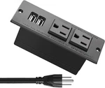 Power Strip Smart Socket Plug Desktop Grommet 2 Outlet & Usb Ports New. Fixed Price $21.20.