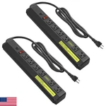 Junnuj Heavy Duty 20 Amp Power Strip Pack, 6 Outlets High Surge Protector. Fixed Price $66.43.