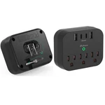 2 Cruise Ship Essentials, Power Strip With Foldable Pack, Black. Fixed Price $17.58.