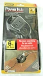 Stanley 31369 Power Hub Tabletop Polarized 3-OUTLET Extension Cord Black. Fixed Price $12.80.