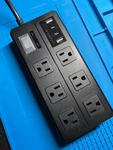 Shenzhen Calion Power 6-OUTLET Strip, 3 Usb Ports, On/off Switch, Black. Fixed Price $20.00.