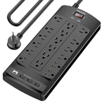 18 Outlets Surge Protector Power Strip - 10 Feet Flat Plug Heavy Duty Extensi.... Fixed Price $43.19.